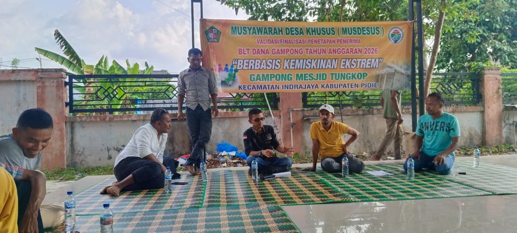 Rapat Penentuan Penerima BLT Ekstrem Gampong Tahun 2026